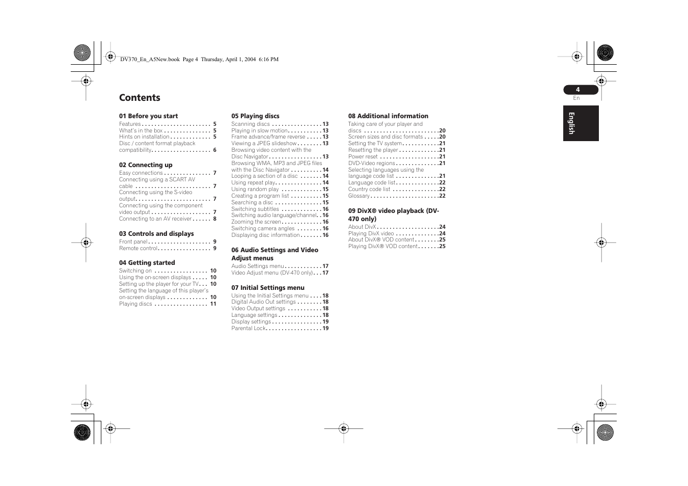 Pioneer DV-470-S User Manual | Page 4 / 28