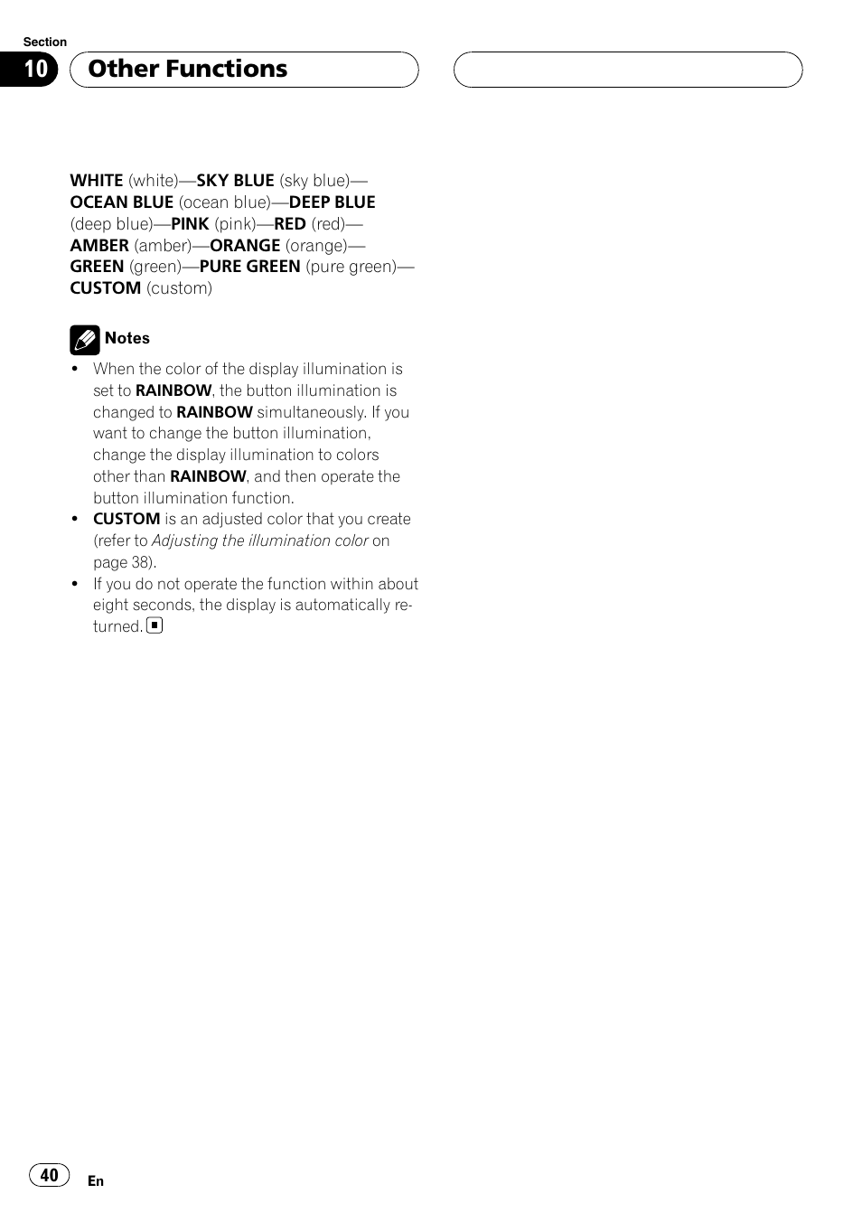 Other functions | Pioneer DEH-P5900MP User Manual | Page 40 / 95