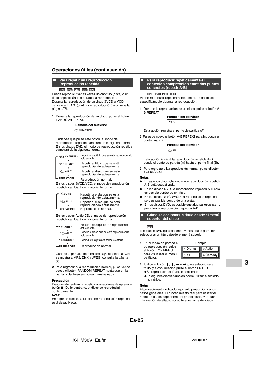 Es-25 | Pioneer X-HM30V-S User Manual | Page 113 / 268