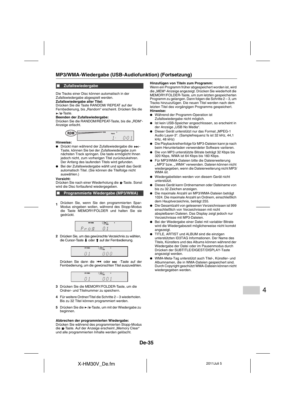 De-35 | Pioneer X-HM30V-S User Manual | Page 167 / 268