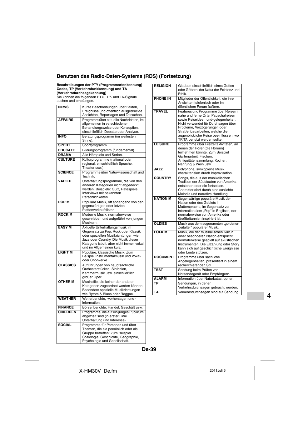 De-39 | Pioneer X-HM30V-S User Manual | Page 171 / 268