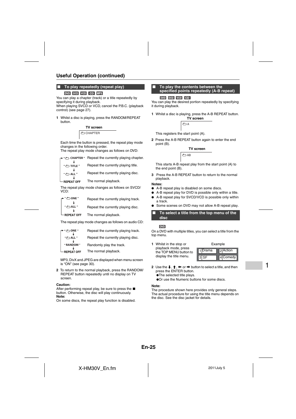 En-25 | Pioneer X-HM30V-S User Manual | Page 25 / 268