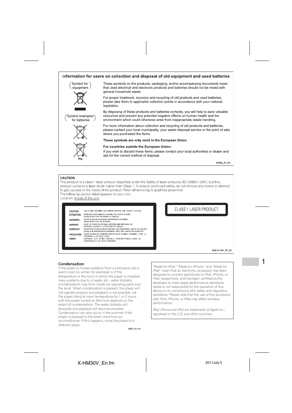 Pioneer X-HM30V-S User Manual | Page 3 / 268