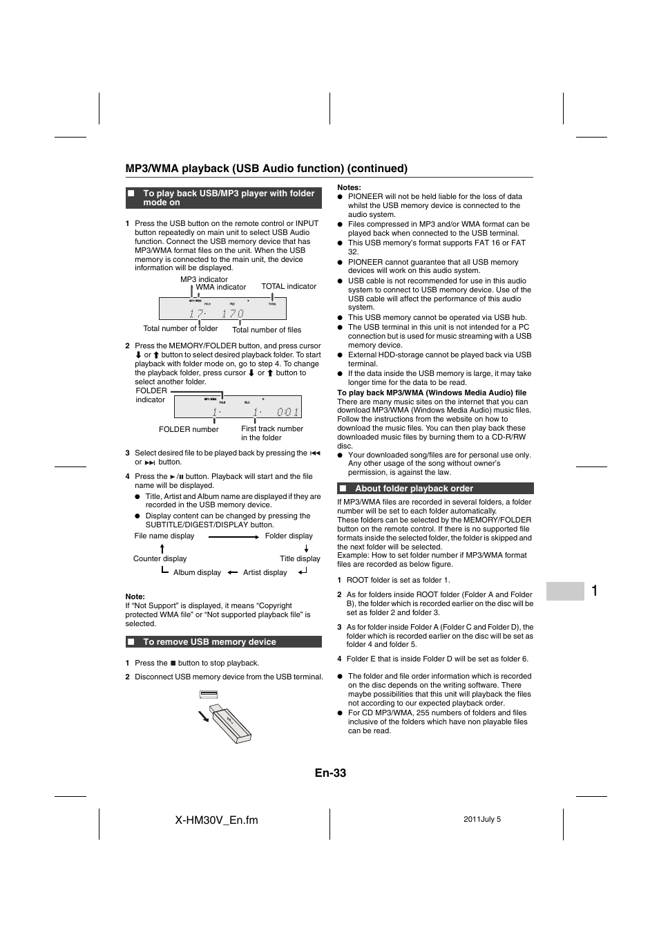 En-33 | Pioneer X-HM30V-S User Manual | Page 33 / 268