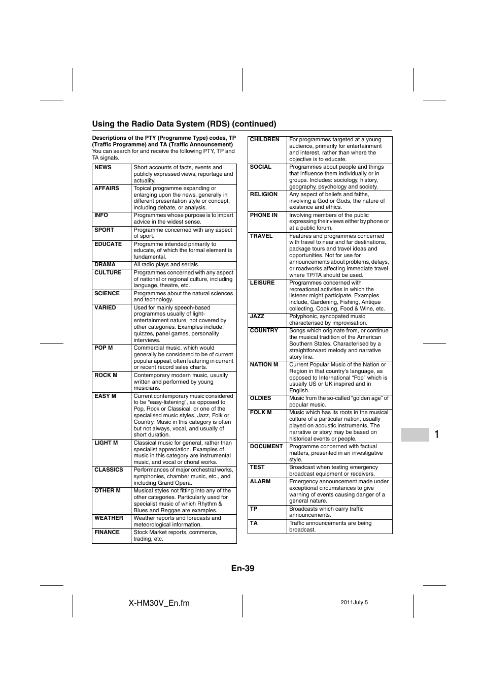 En-39 | Pioneer X-HM30V-S User Manual | Page 39 / 268