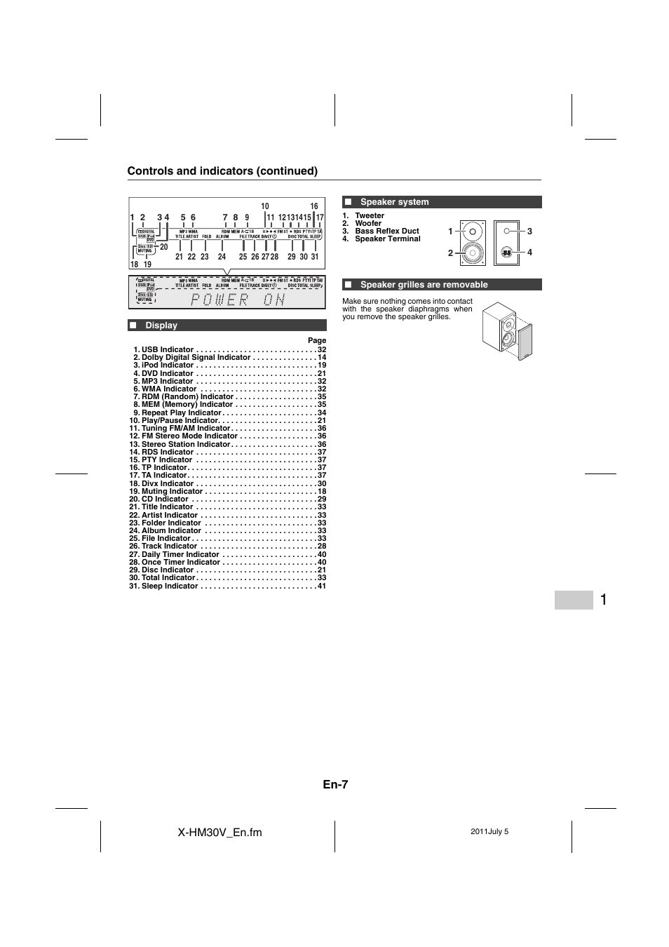 En-7 | Pioneer X-HM30V-S User Manual | Page 7 / 268