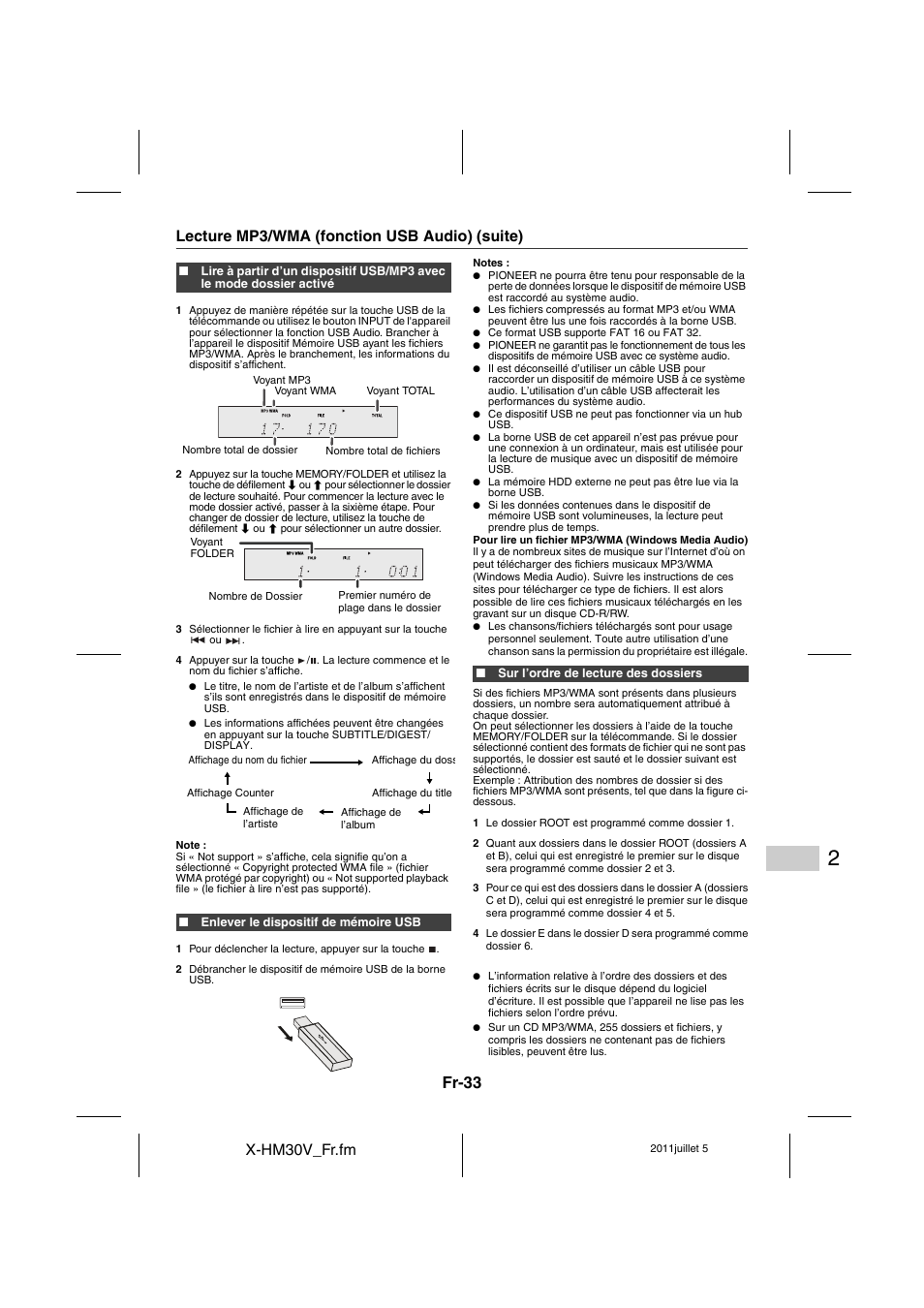 Fr-33 | Pioneer X-HM30V-S User Manual | Page 77 / 268