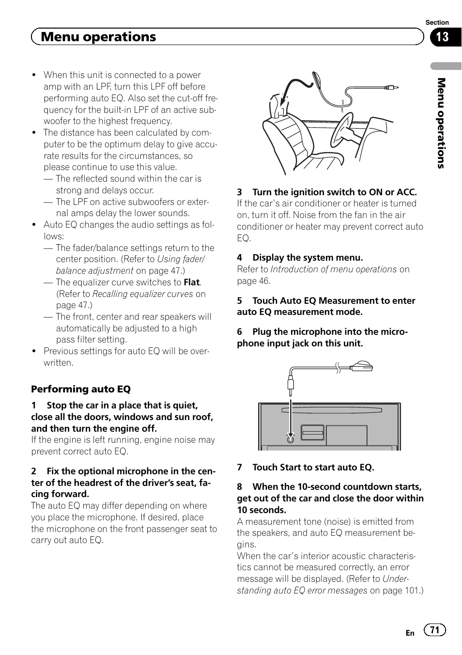 Menu operations | Pioneer AVH-P8400BT User Manual | Page 71 / 120