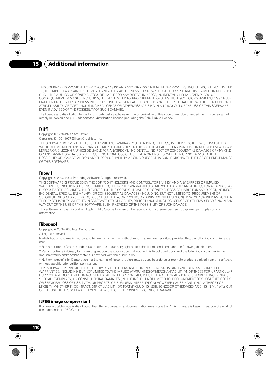 Additional information 15 | Pioneer PDP-LX5090H User Manual | Page 110 / 339
