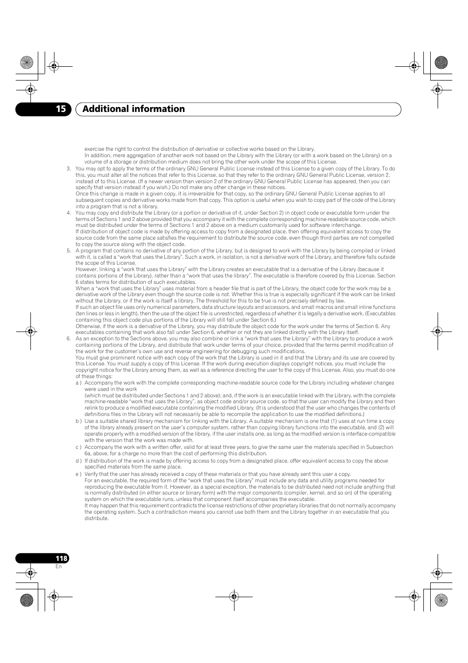 Additional information 15 | Pioneer PDP-LX5090H User Manual | Page 118 / 339