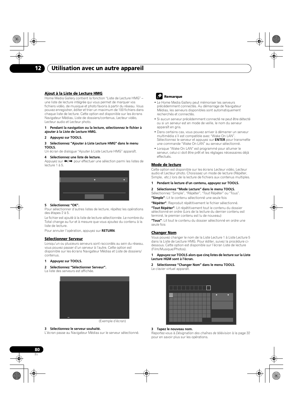 Utilisation avec un autre appareil 12 | Pioneer PDP-LX5090H User Manual | Page 202 / 339