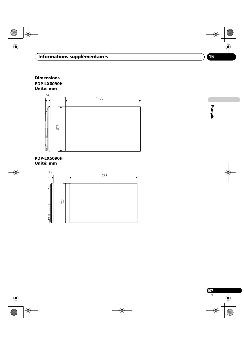 Informations supplémentaires 15 | Pioneer PDP-LX5090H User Manual | Page 229 / 339