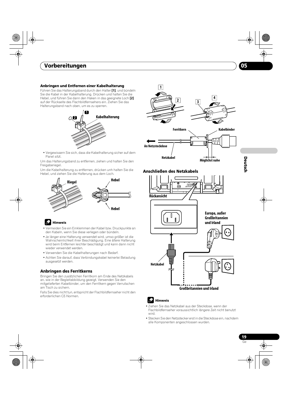 Vorbereitungen 05 | Pioneer PDP-LX5090H User Manual | Page 249 / 339