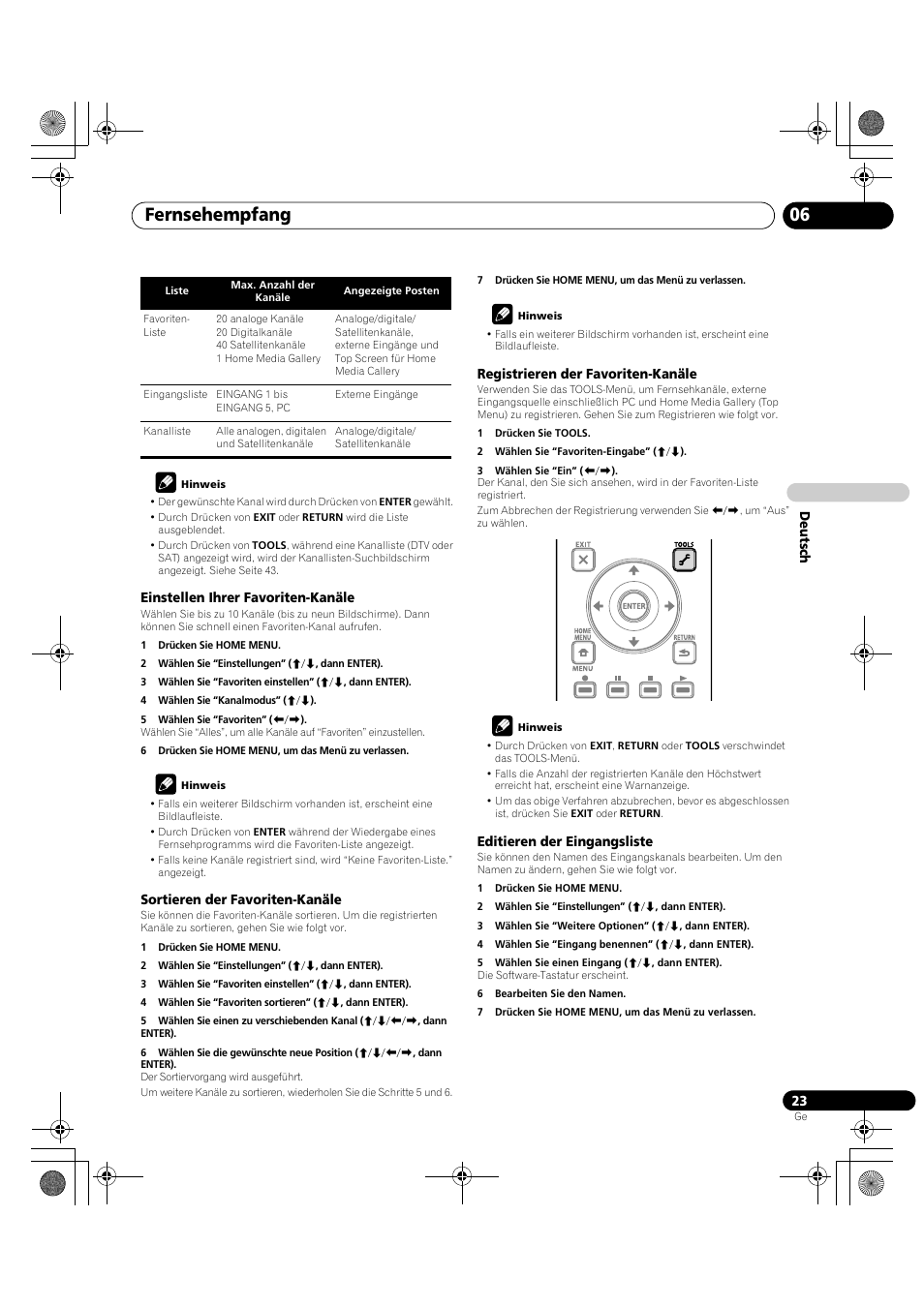 Fernsehempfang 06 | Pioneer PDP-LX5090H User Manual | Page 253 / 339