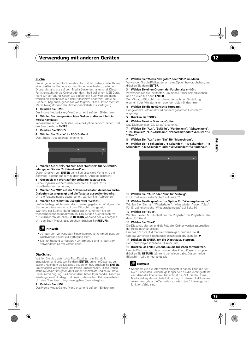Verwendung mit anderen geräten 12 | Pioneer PDP-LX5090H User Manual | Page 309 / 339