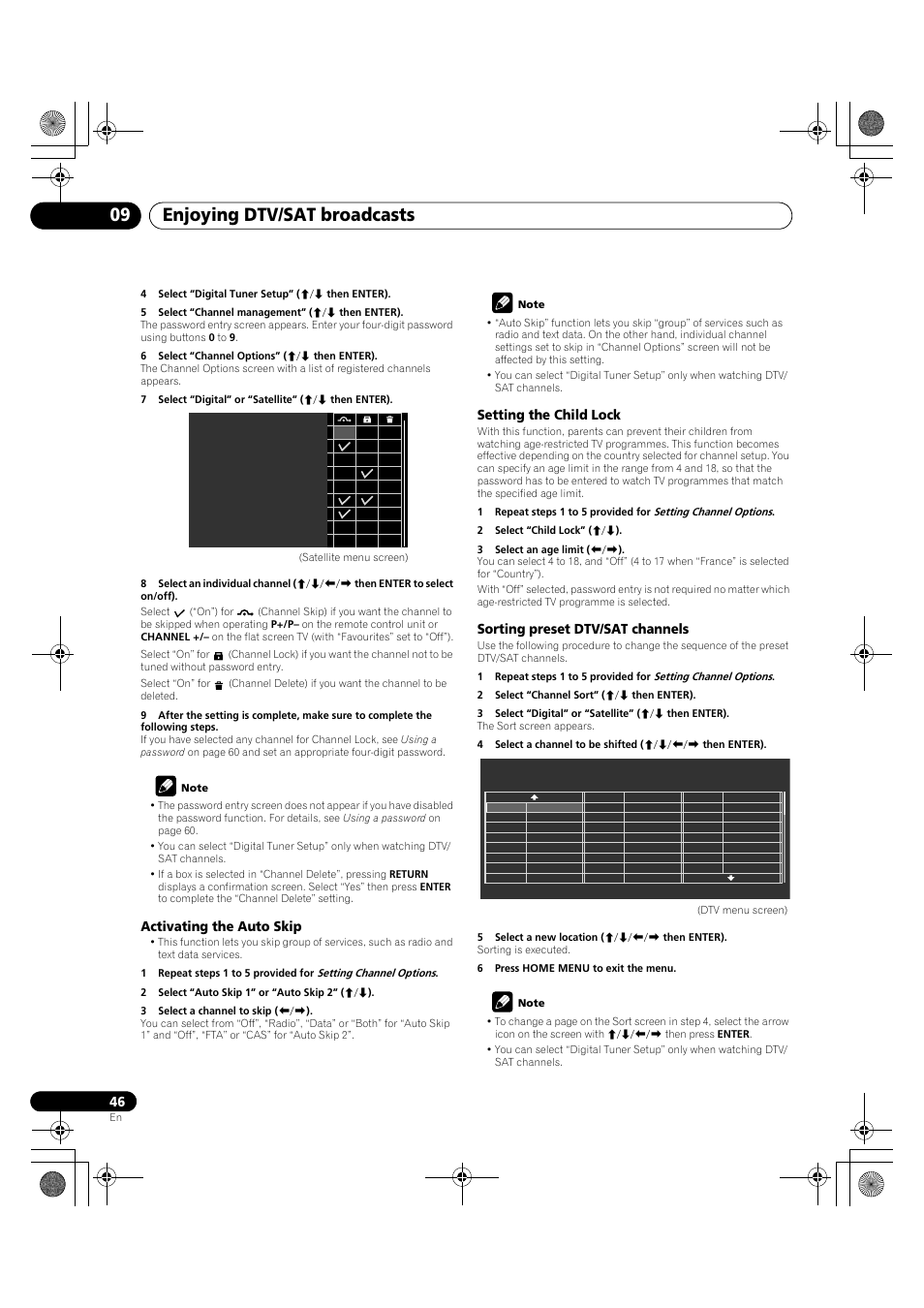 Enjoying dtv/sat broadcasts 09 | Pioneer PDP-LX5090H User Manual | Page 46 / 339