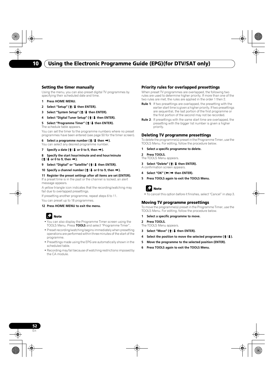 Esettings, see, Priority rules for | Pioneer PDP-LX5090H User Manual | Page 52 / 339