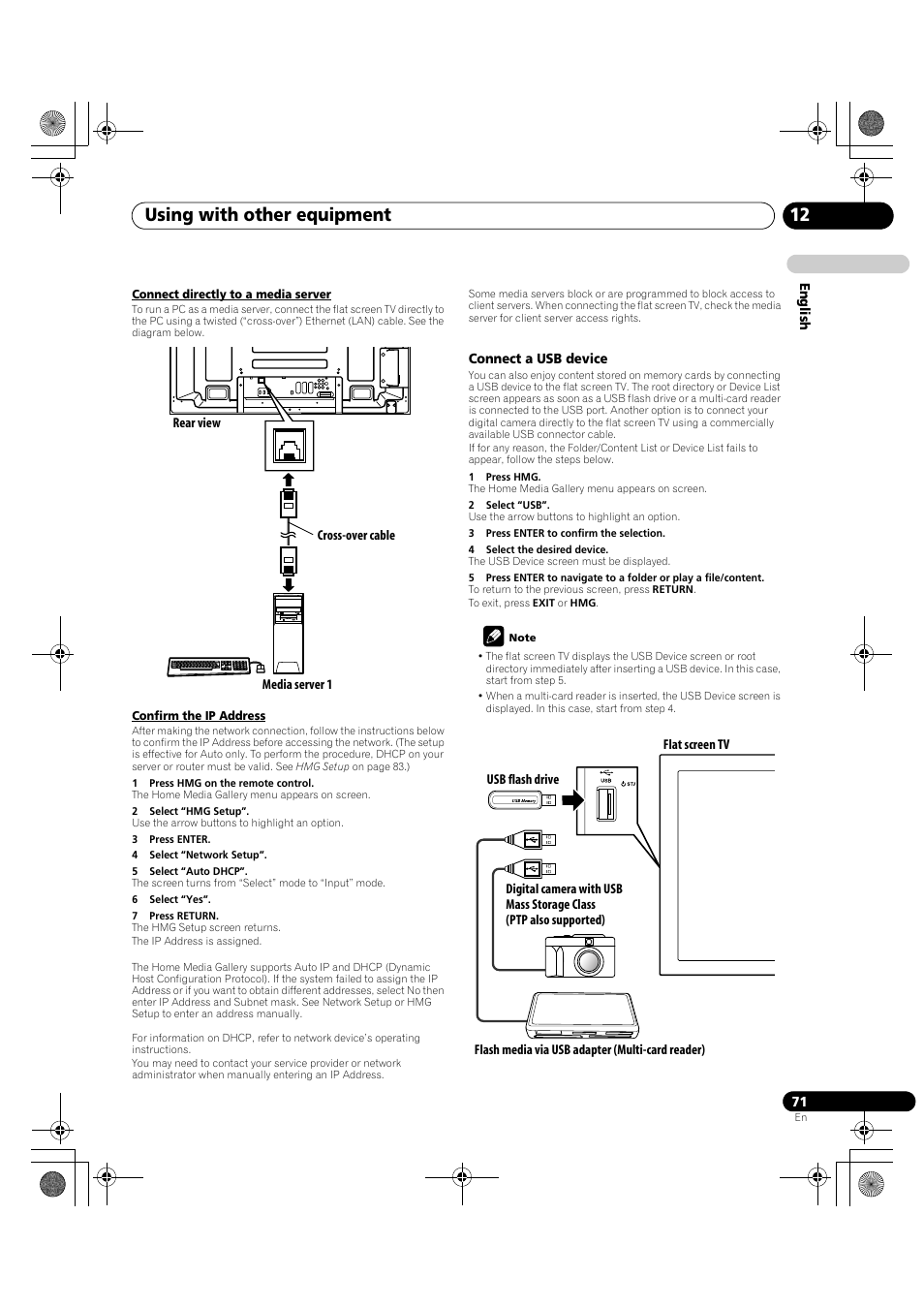 Using with other equipment 12 | Pioneer PDP-LX5090H User Manual | Page 71 / 339