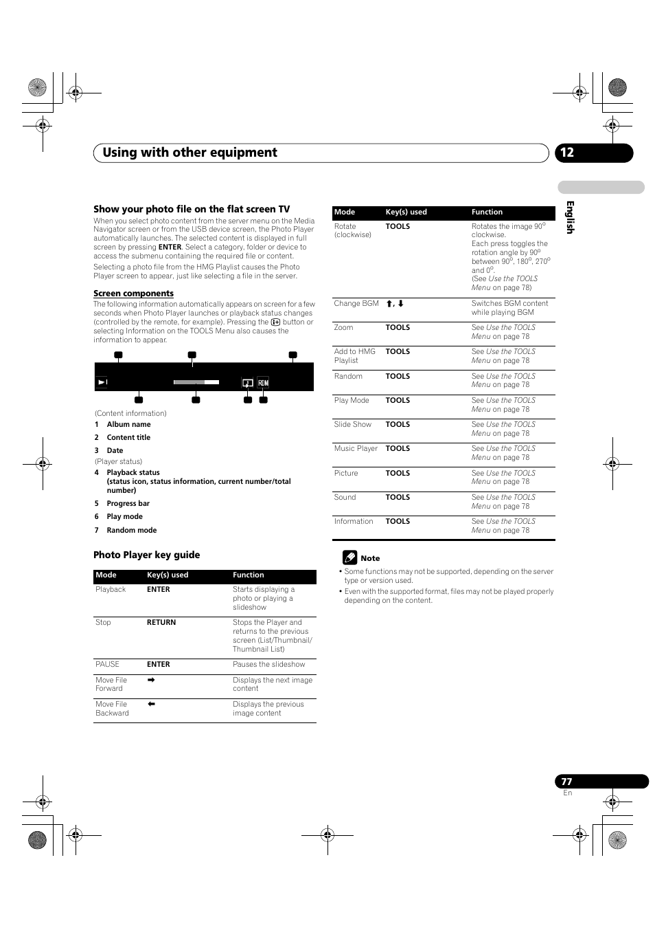 Using with other equipment 12 | Pioneer PDP-LX5090H User Manual | Page 77 / 339