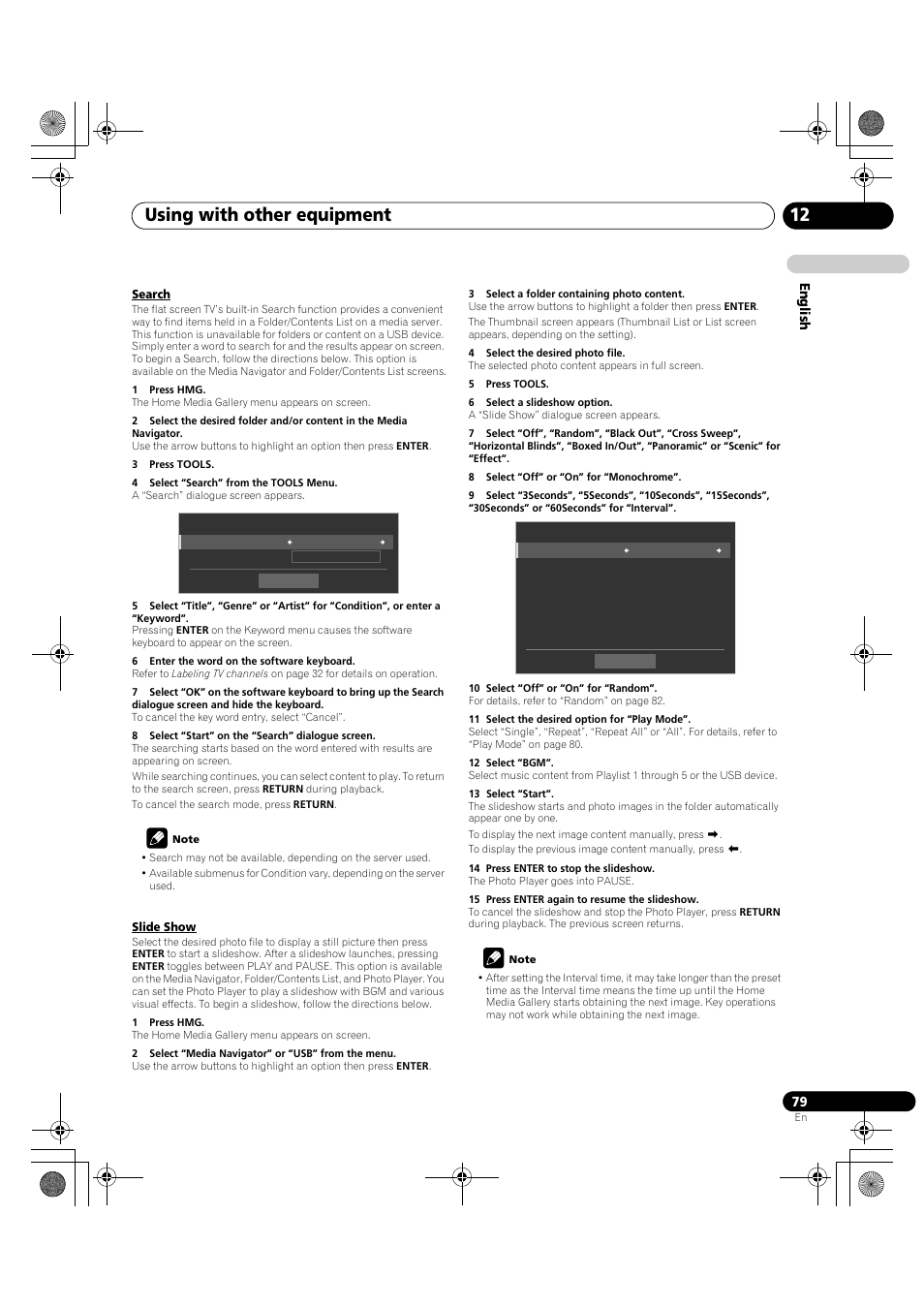 Using with other equipment 12 | Pioneer PDP-LX5090H User Manual | Page 79 / 339