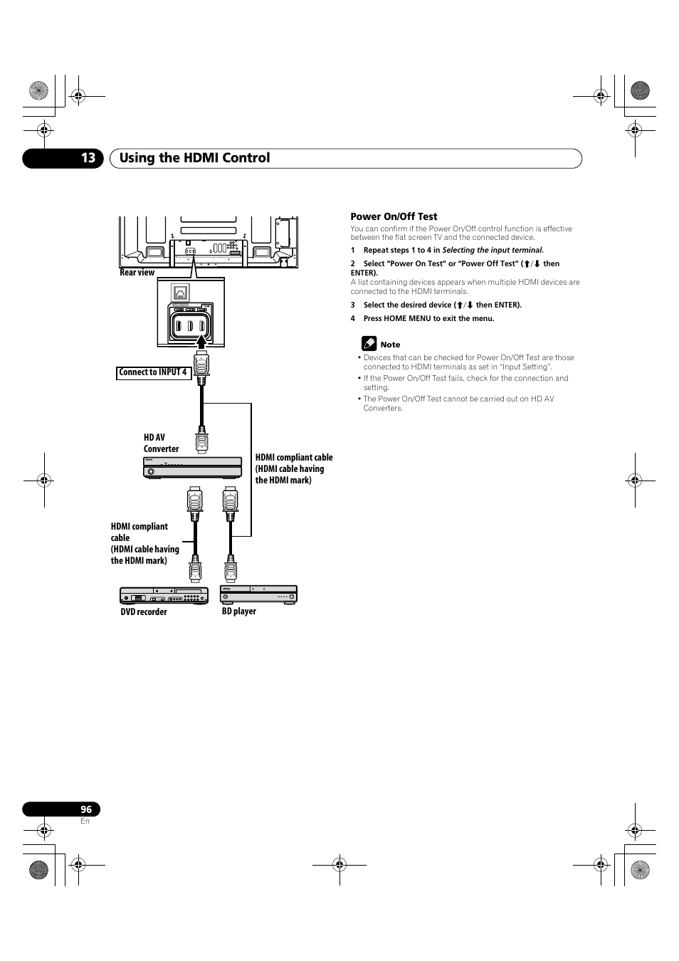 Using the hdmi control 13 | Pioneer PDP-LX5090H User Manual | Page 96 / 339