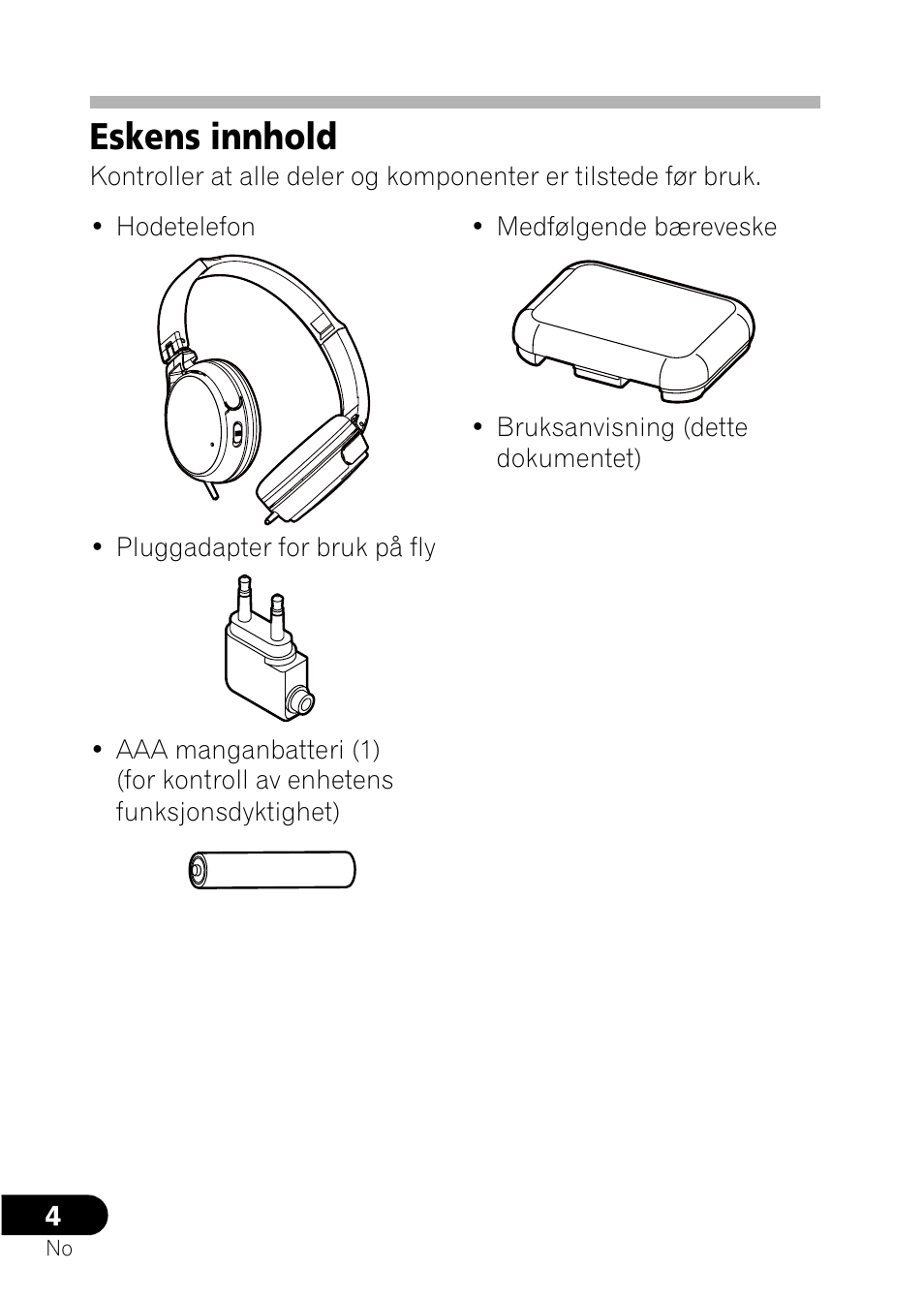 Eskens innhold | Pioneer SE-NC21M User Manual | Page 124 / 196