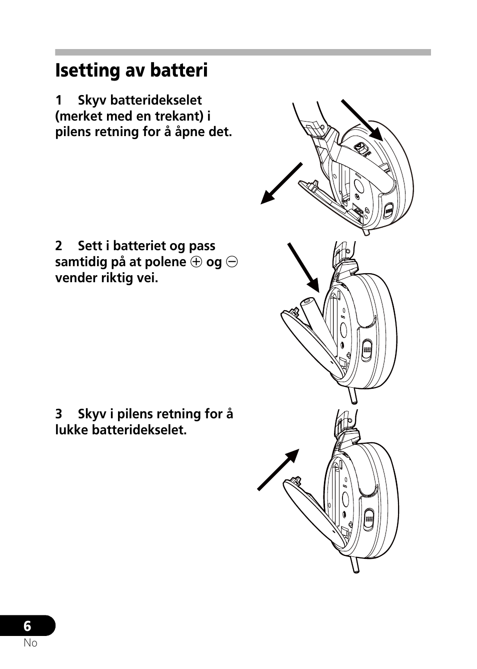 Isetting av batteri | Pioneer SE-NC21M User Manual | Page 126 / 196