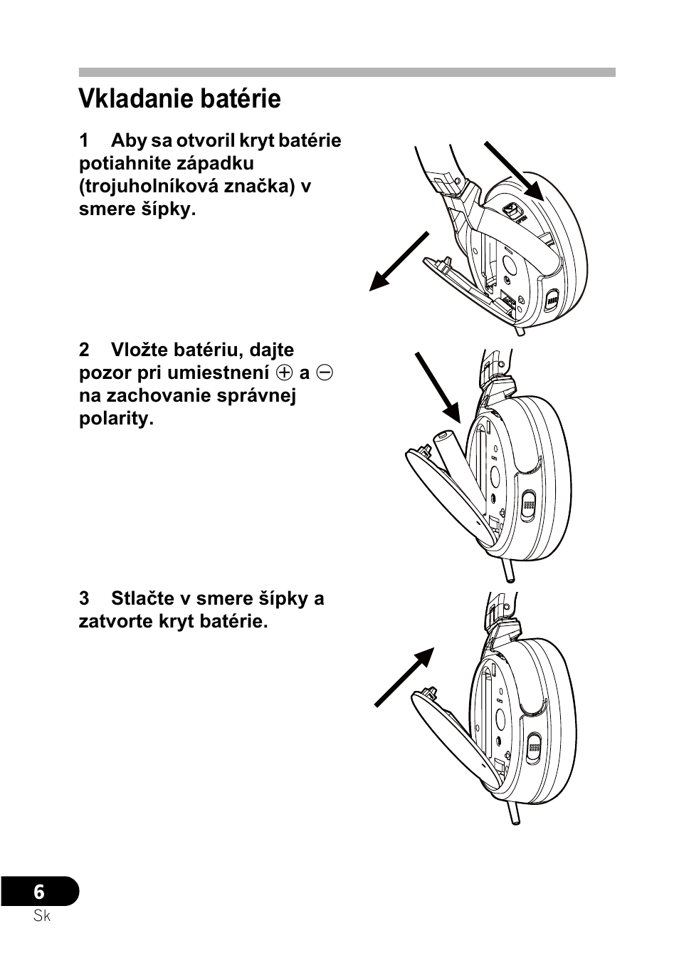 Vkladanie batérie | Pioneer SE-NC21M User Manual | Page 162 / 196