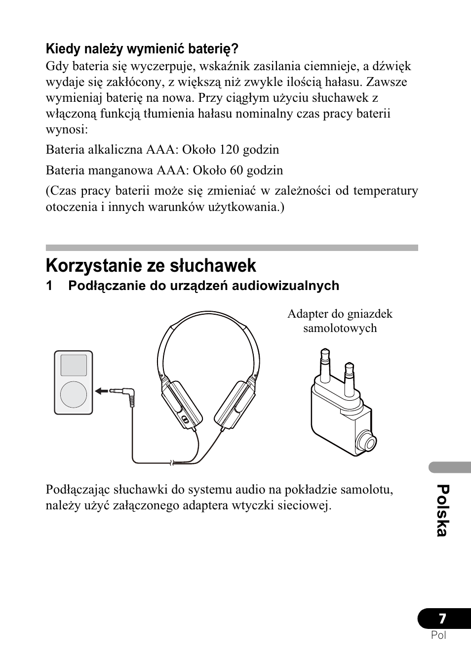 Korzystanie ze sáuchawek, Po lska | Pioneer SE-NC21M User Manual | Page 189 / 196