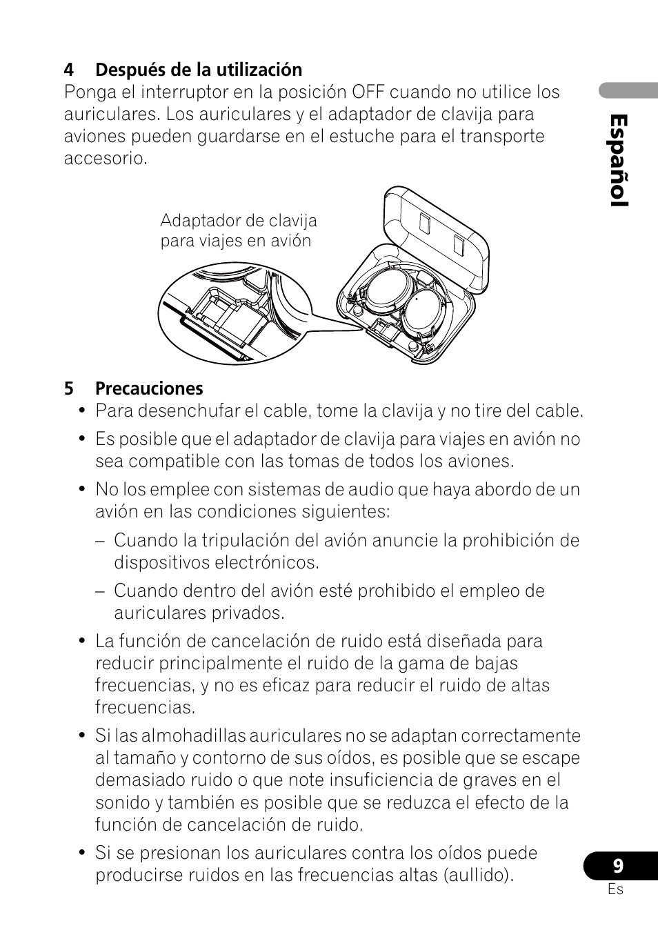Español | Pioneer SE-NC21M User Manual | Page 57 / 196