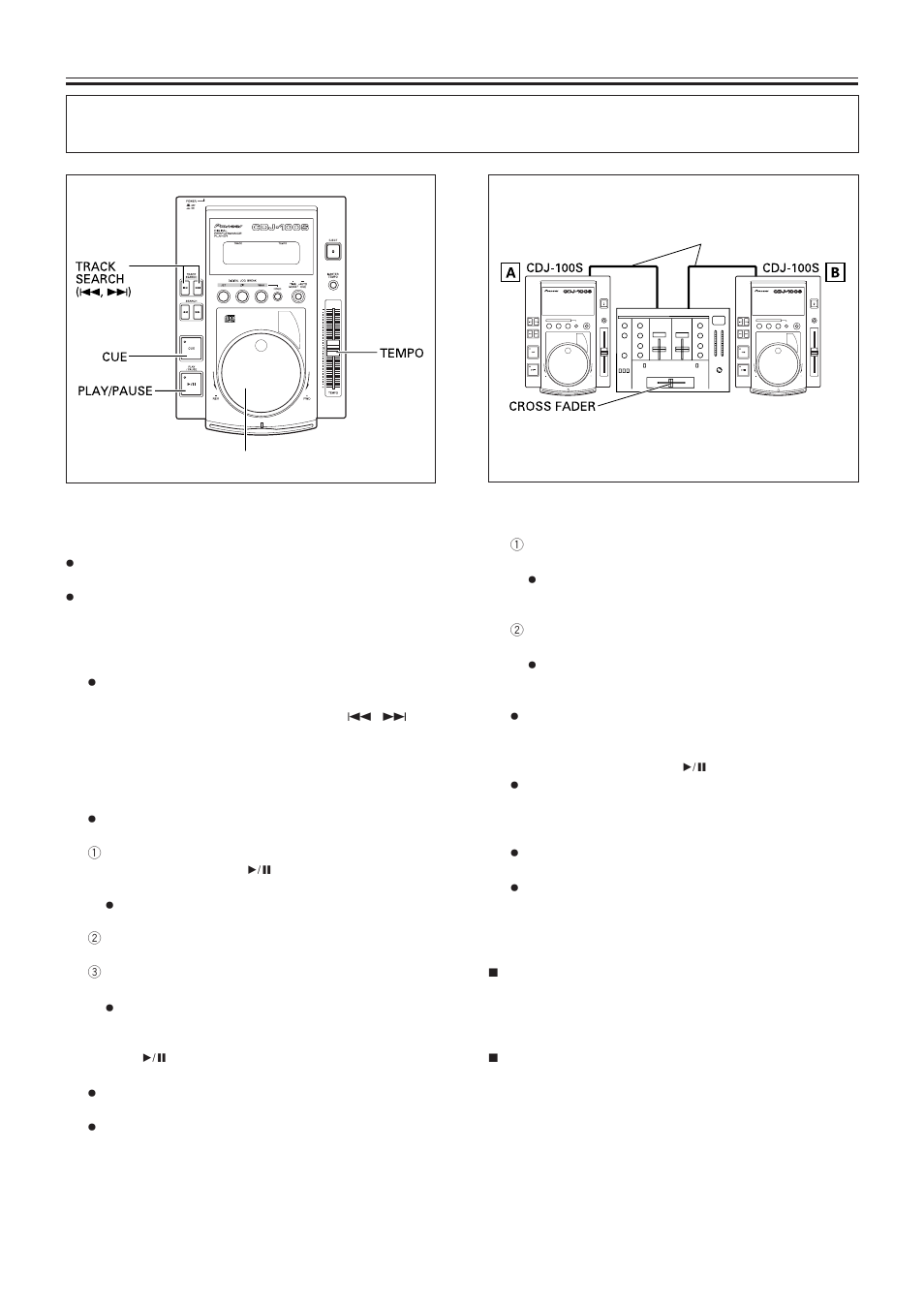 Mixing different tracks | Pioneer CDJ-100S User Manual | Page 13 / 16