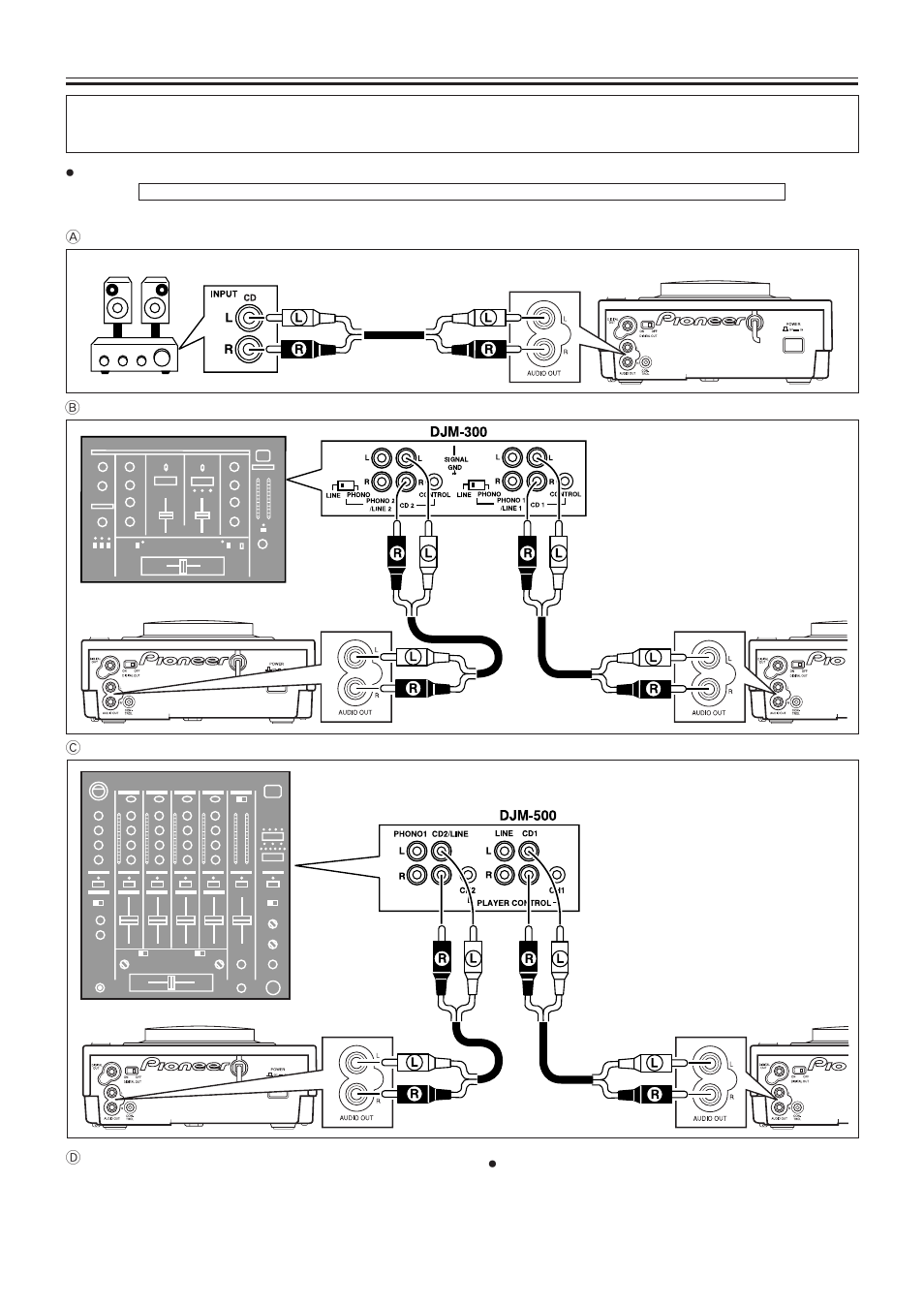 Connections, Audio output connection | Pioneer CDJ-100S User Manual | Page 5 / 16