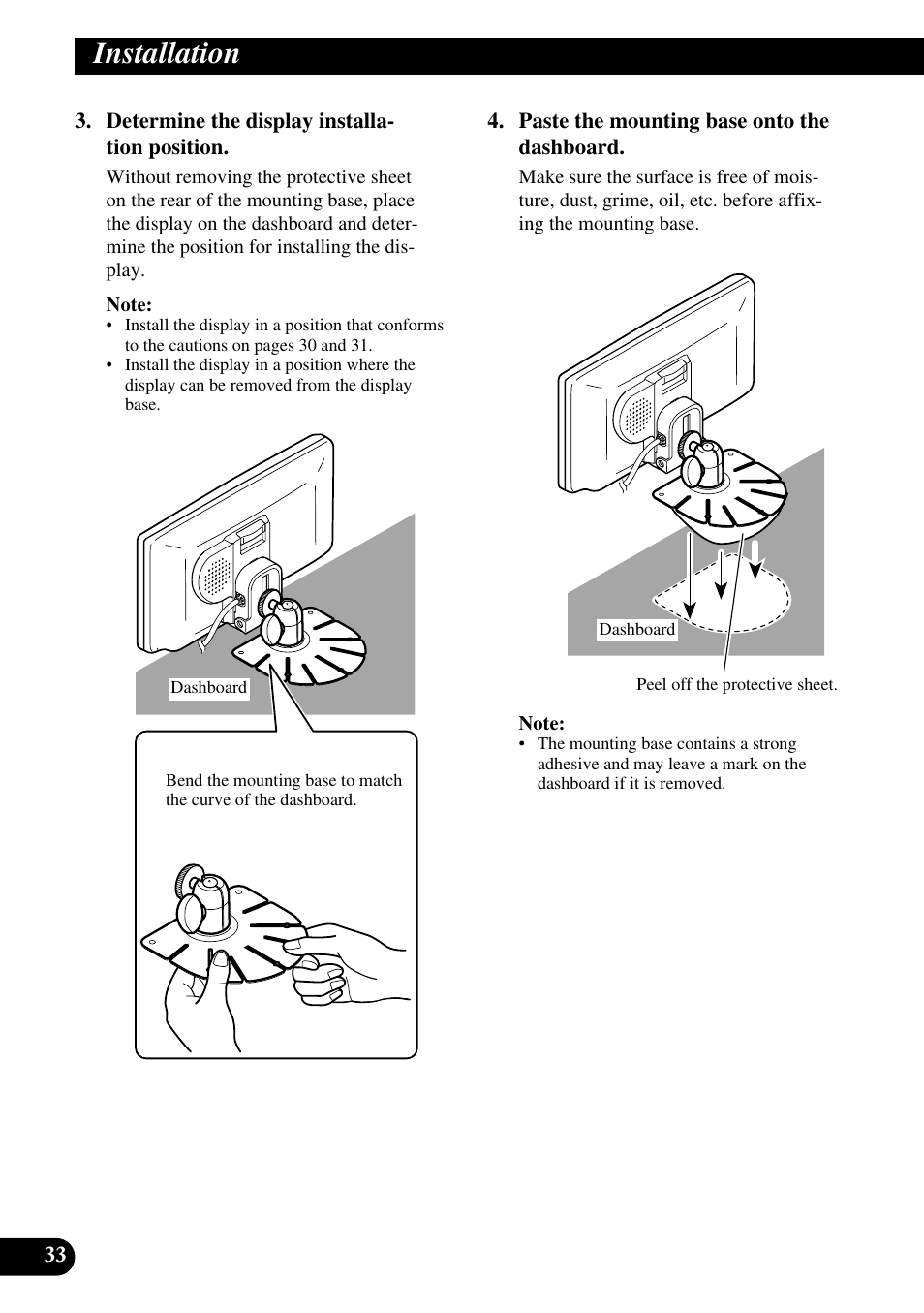 Installation | Pioneer AVD-W6210 User Manual | Page 34 / 112