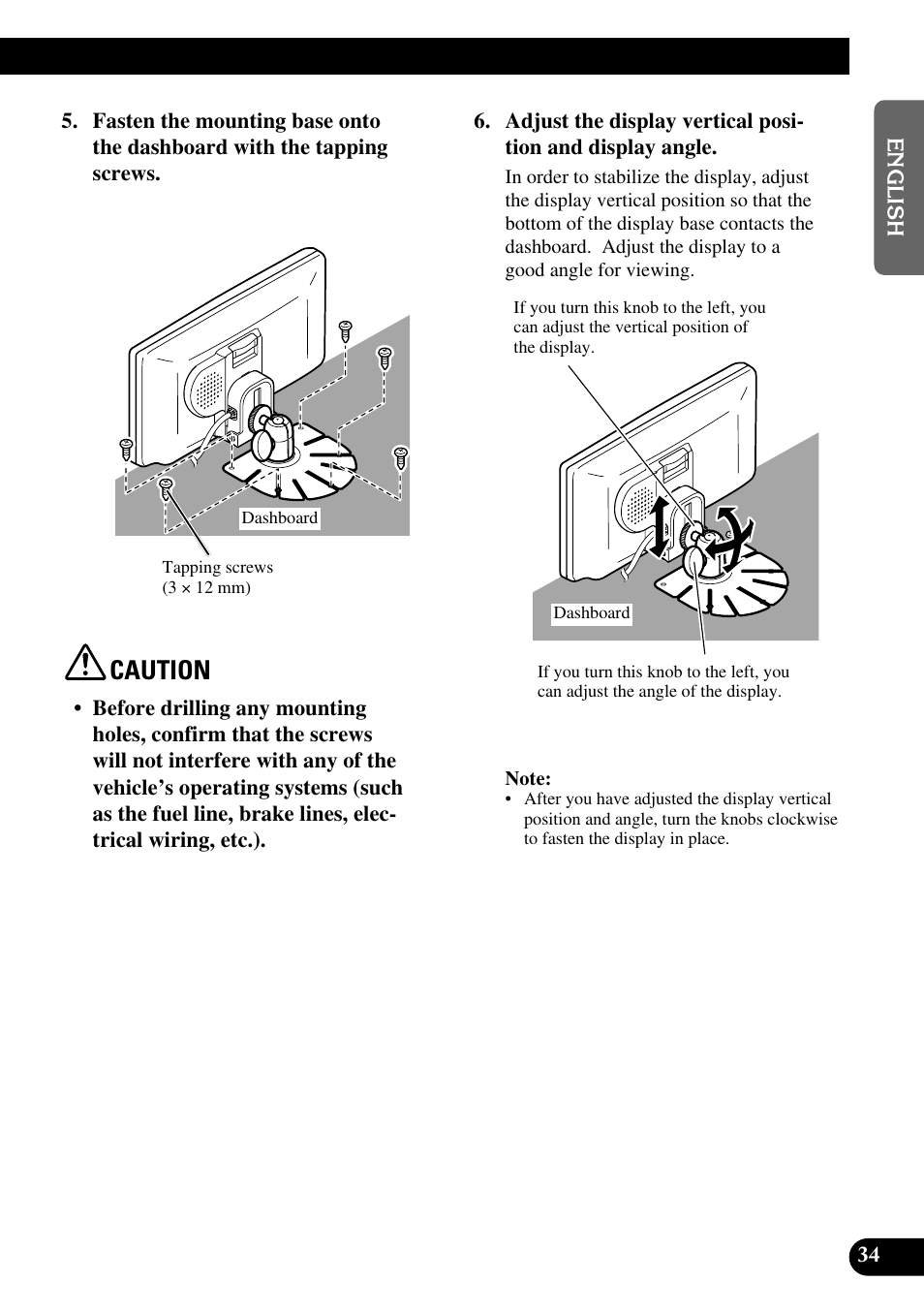 Caution | Pioneer AVD-W6210 User Manual | Page 35 / 112