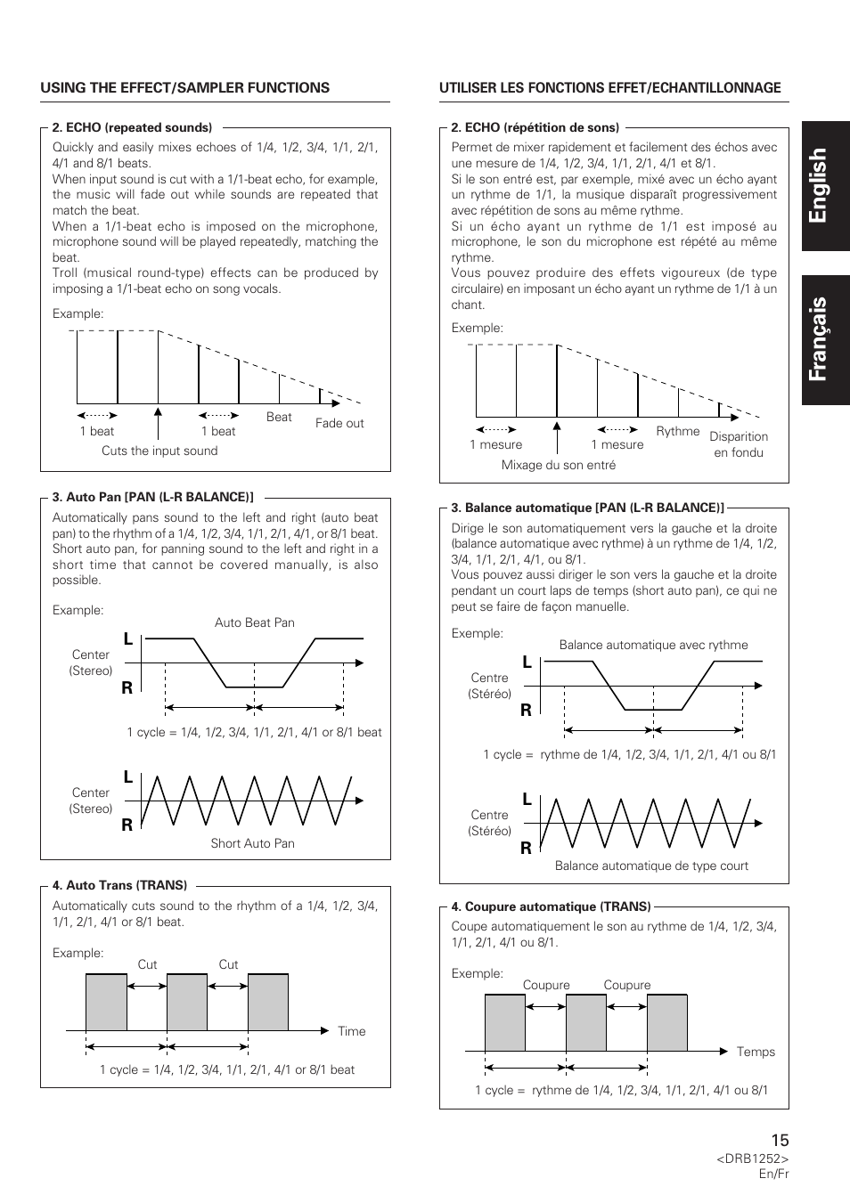 English français, Lr l r | Pioneer DJM-600 User Manual | Page 15 / 110