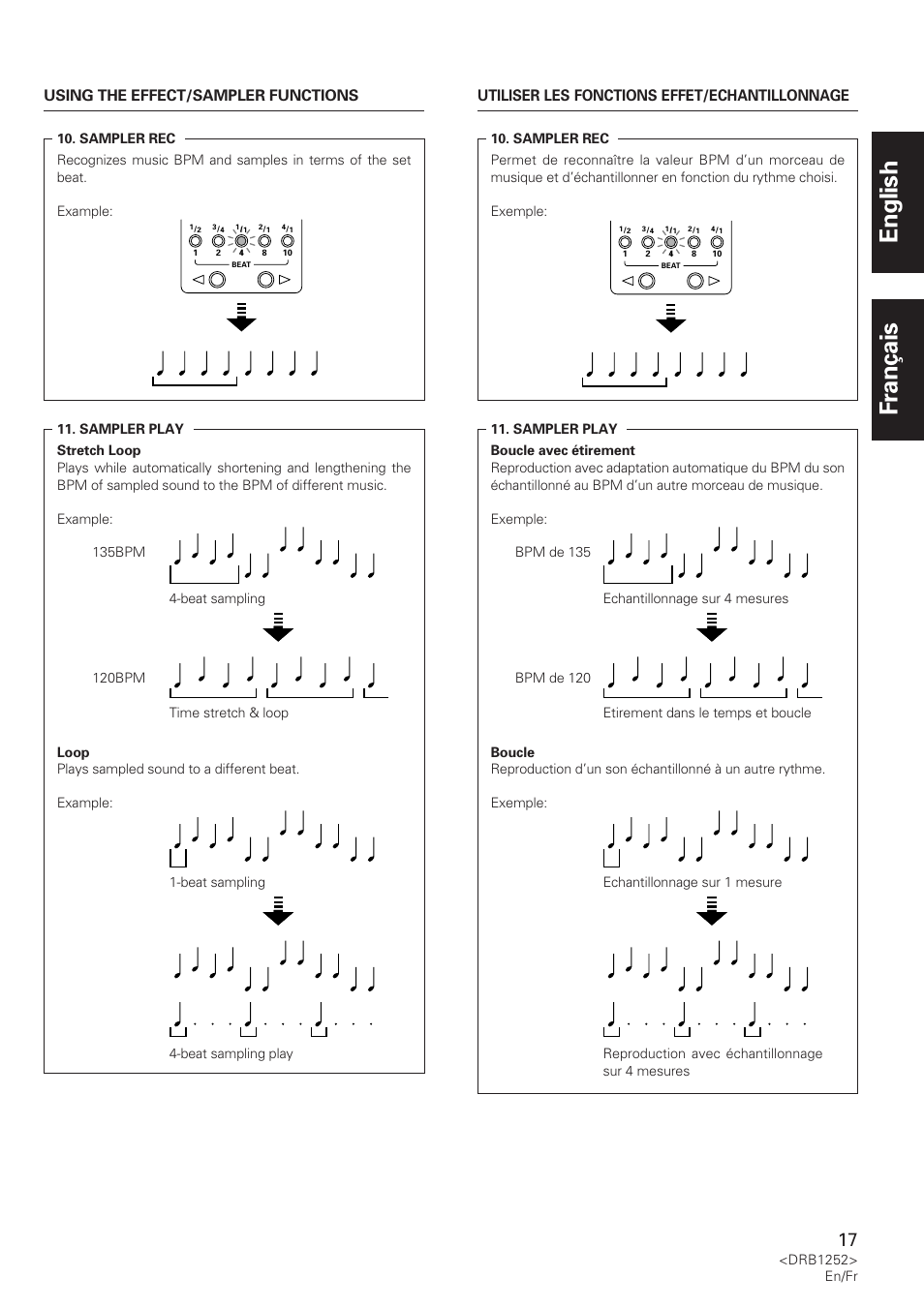 English français | Pioneer DJM-600 User Manual | Page 17 / 110