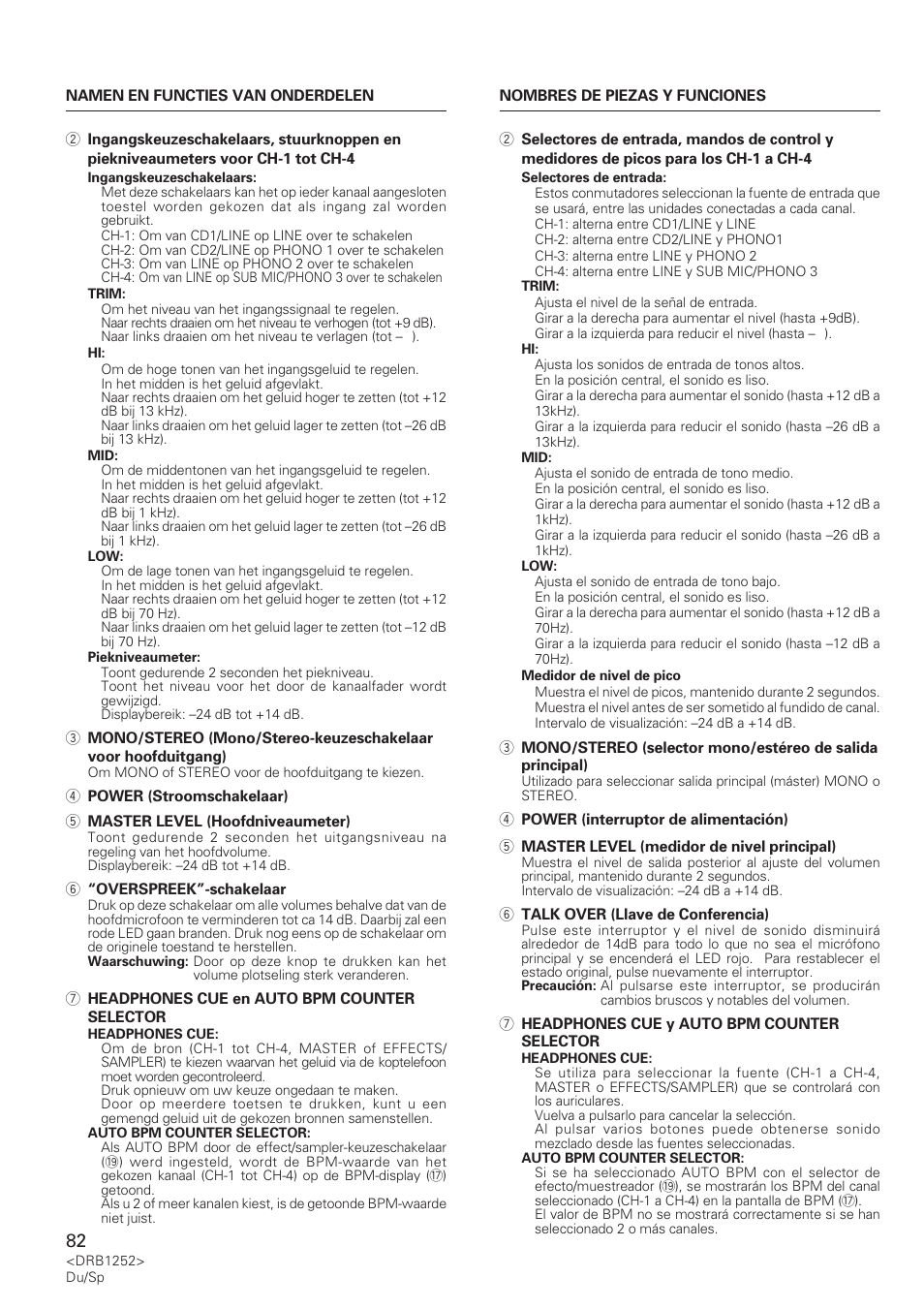 Pioneer DJM-600 User Manual | Page 82 / 110