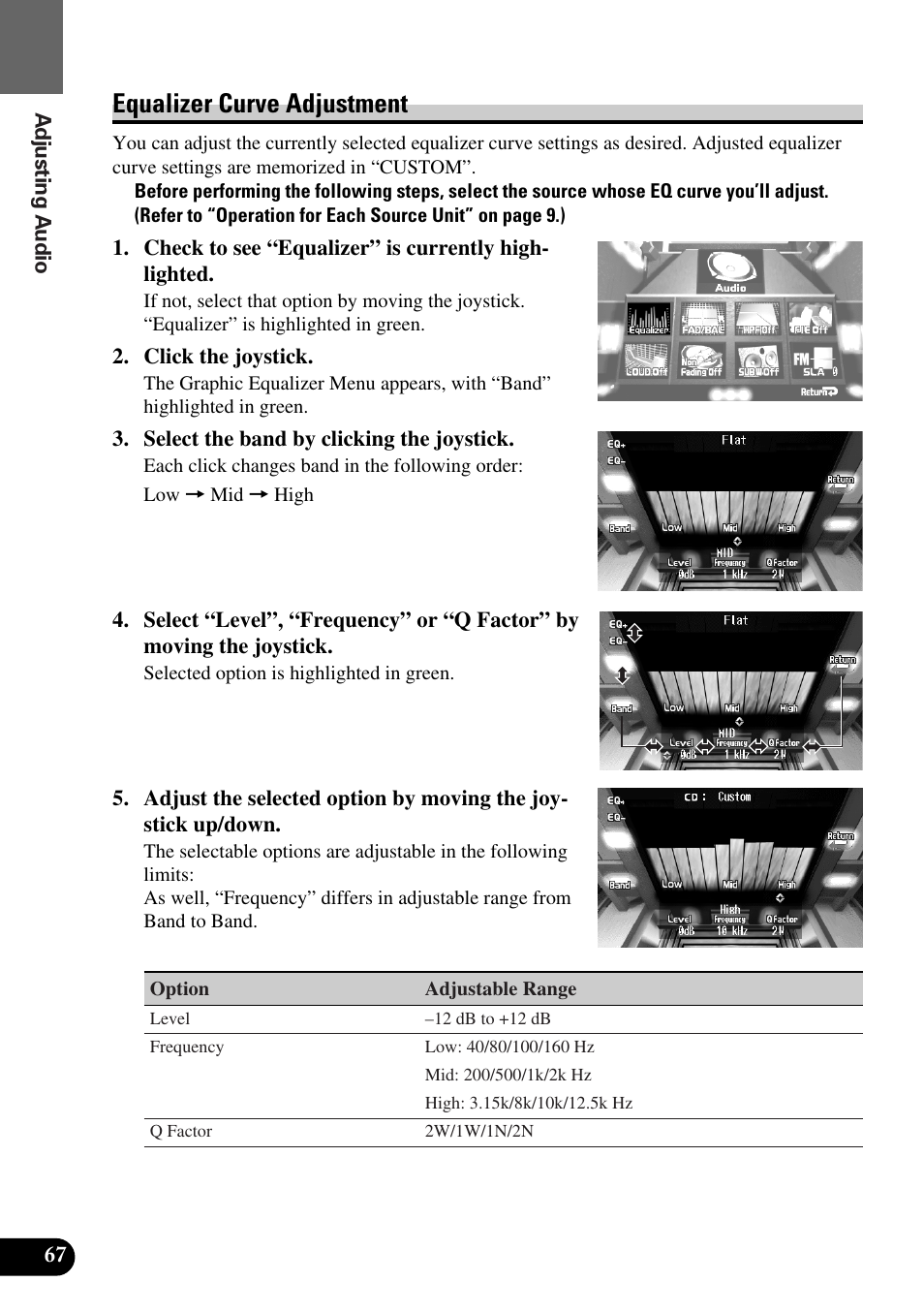 Equalizer curve adjustment | Pioneer AVM-P8000R User Manual | Page 68 / 100