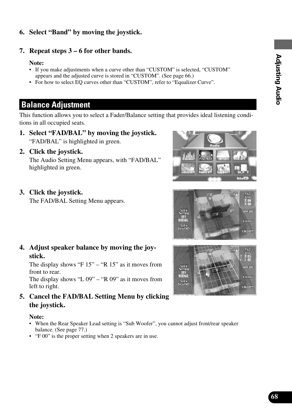 Balance adjustment | Pioneer AVM-P8000R User Manual | Page 69 / 100