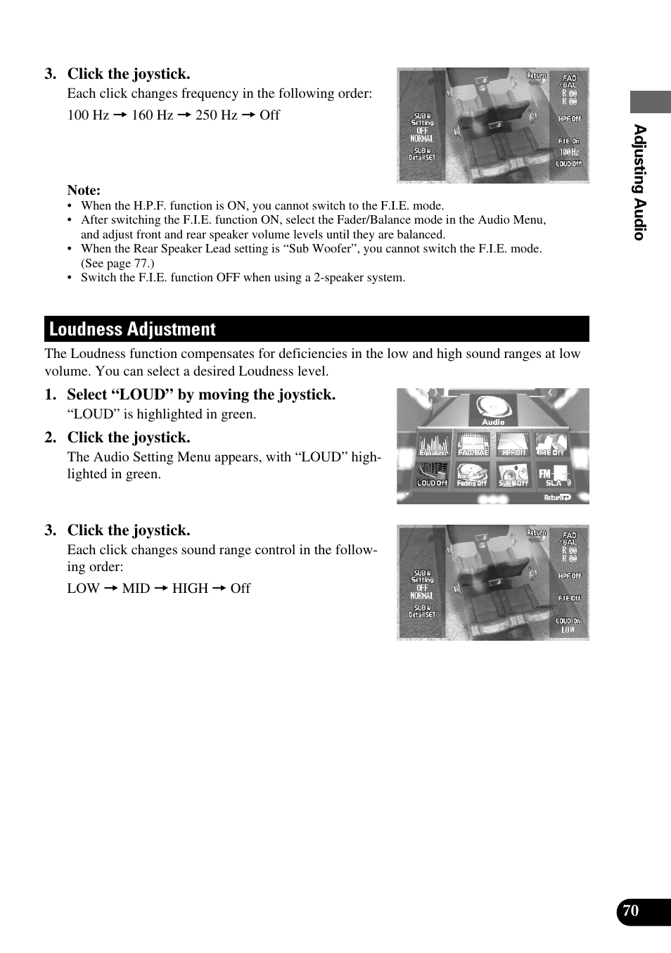 Loudness adjustment | Pioneer AVM-P8000R User Manual | Page 71 / 100