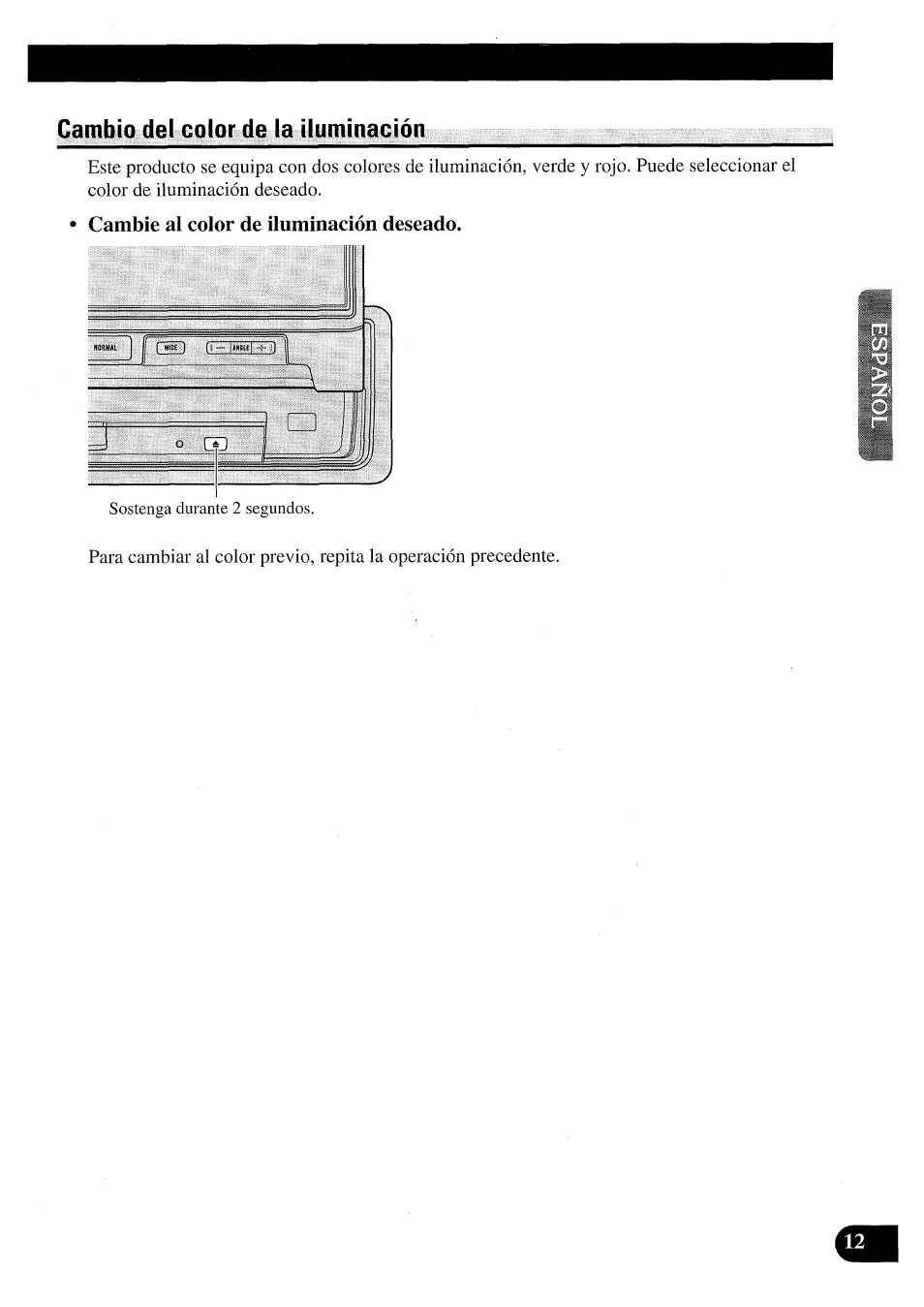 Cambio del color de la iluminación, Cambie al color de iluminación deseado | Pioneer AVX-7000 User Manual | Page 29 / 100