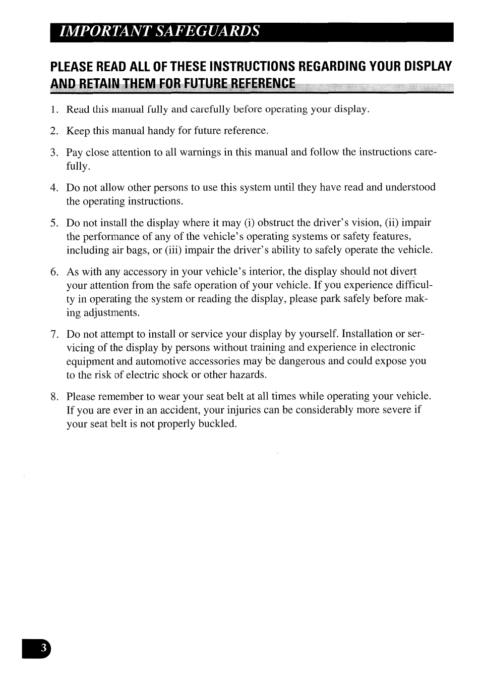 Important safeguards | Pioneer AVX-7000 User Manual | Page 4 / 100