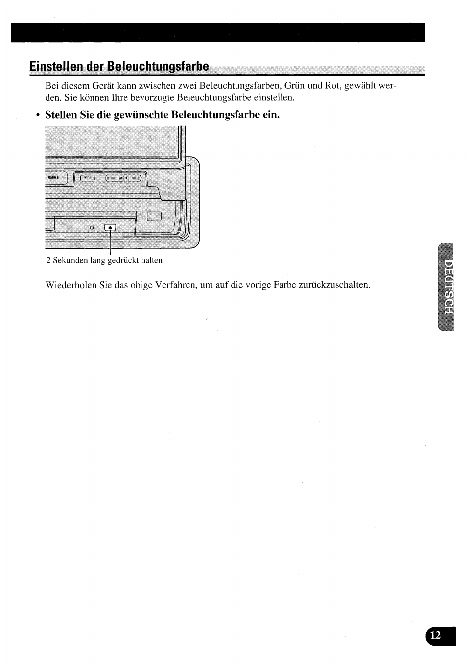 Stellen sie die gewünschte beleuchtungsfarbe ein | Pioneer AVX-7000 User Manual | Page 45 / 100