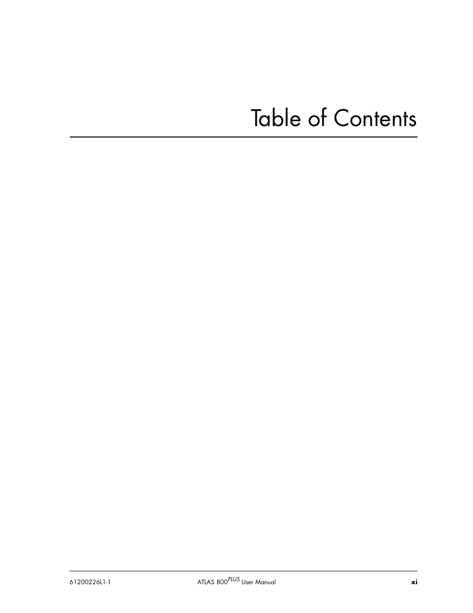 ADTRAN ATLAS 800PLUS User Manual | Page 11 / 166