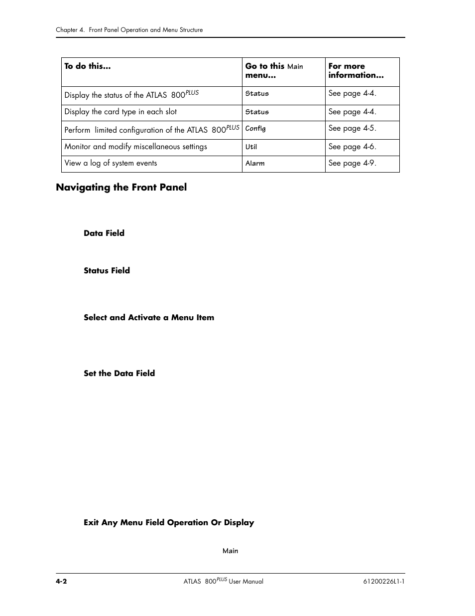 ADTRAN ATLAS 800PLUS User Manual | Page 44 / 166