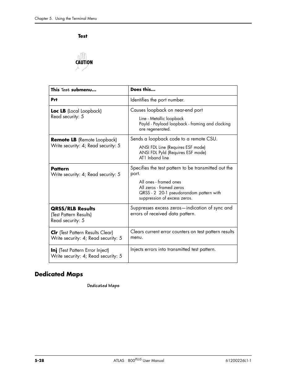 Dedicated maps | ADTRAN ATLAS 800PLUS User Manual | Page 80 / 166