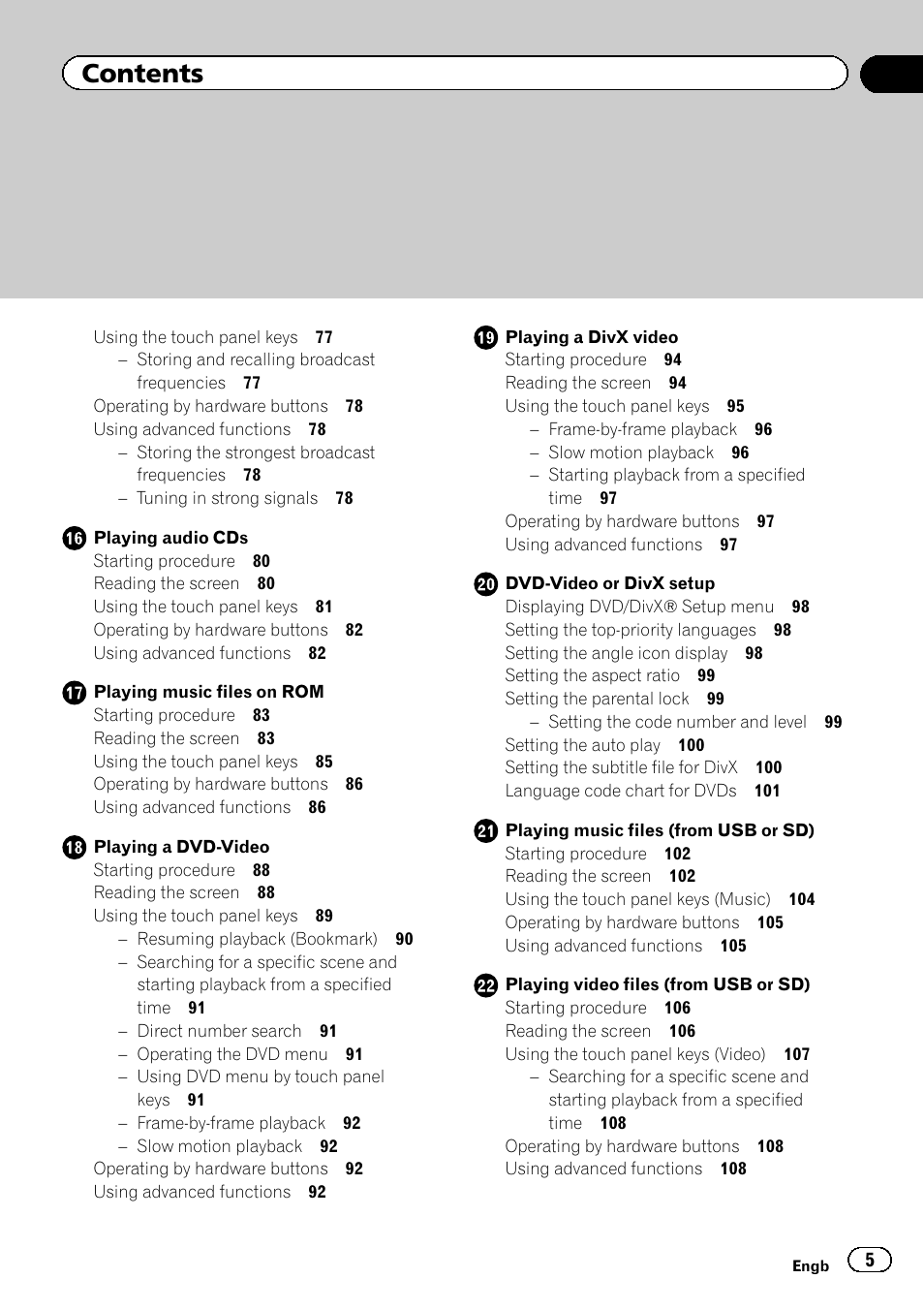 Pioneer AVIC-F8430BT User Manual | Page 5 / 208