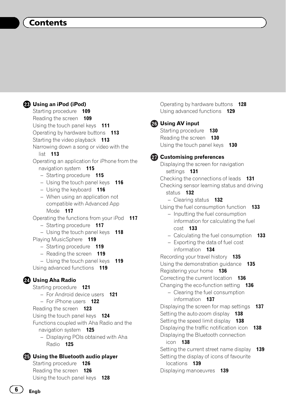 Pioneer AVIC-F8430BT User Manual | Page 6 / 208