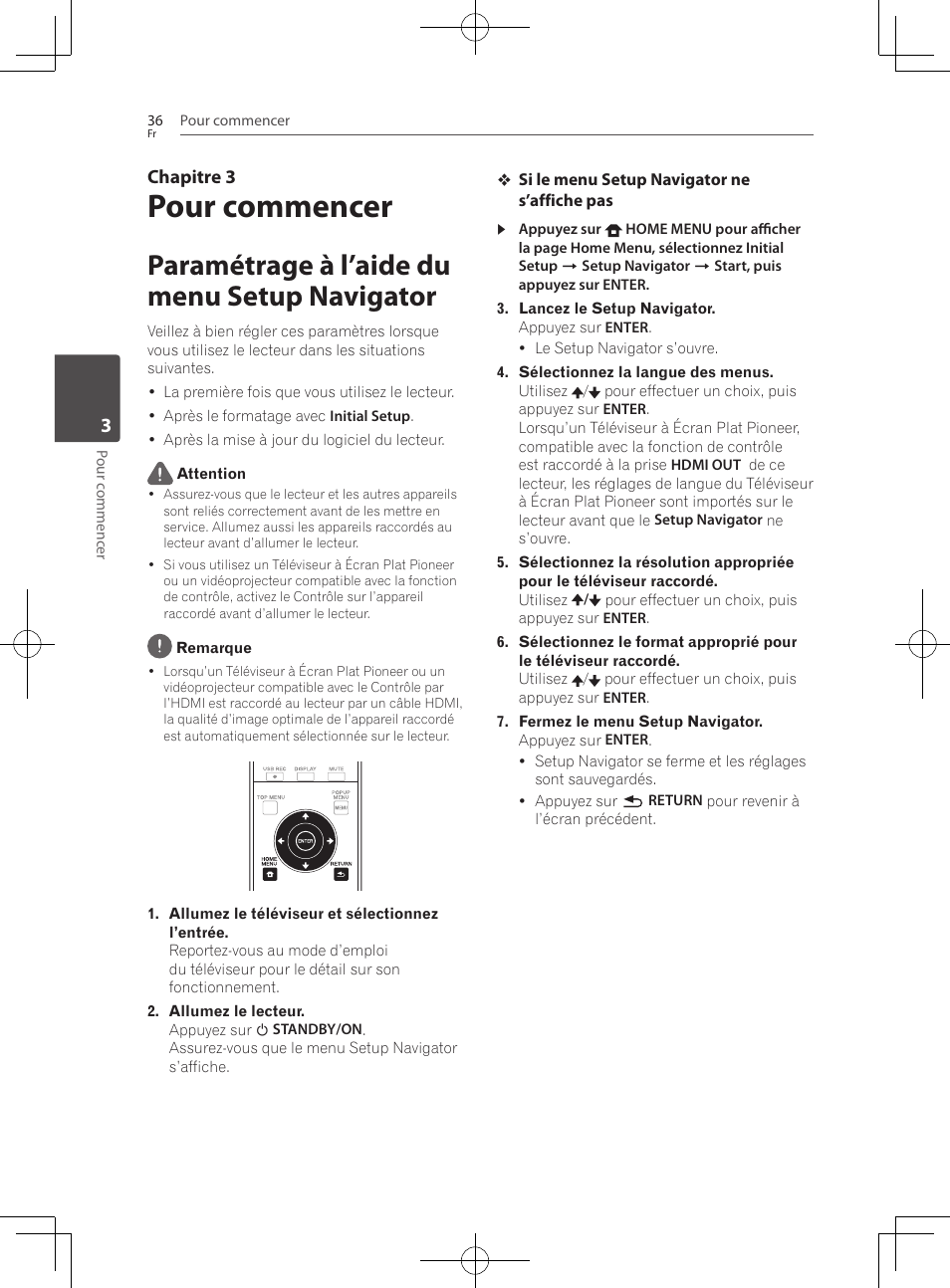 Paramétrage à l’aide du menu setup navigator, Pour commencer | Pioneer BCS-222 User Manual | Page 112 / 468