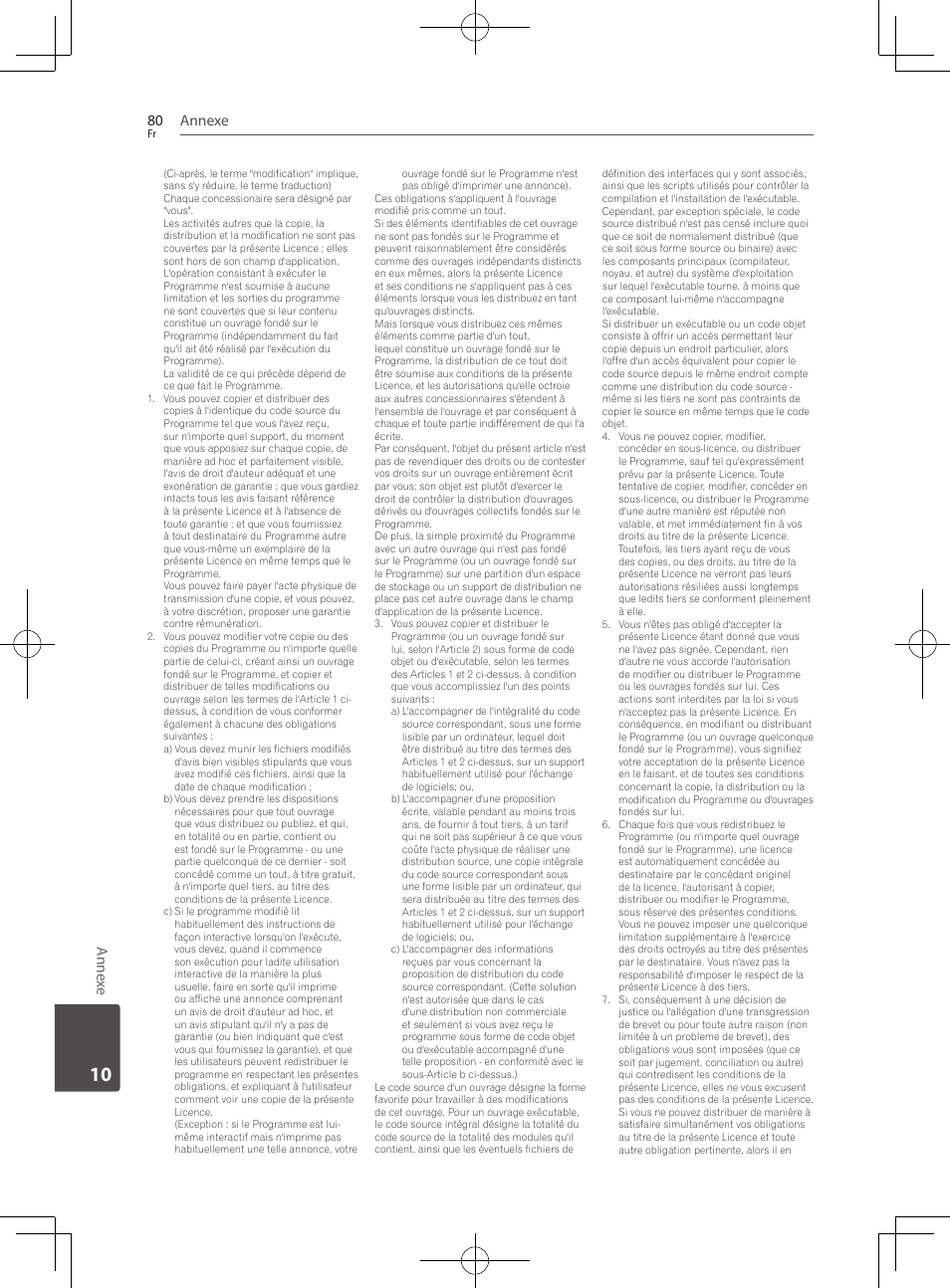Annexe 80, An nex e | Pioneer BCS-222 User Manual | Page 156 / 468
